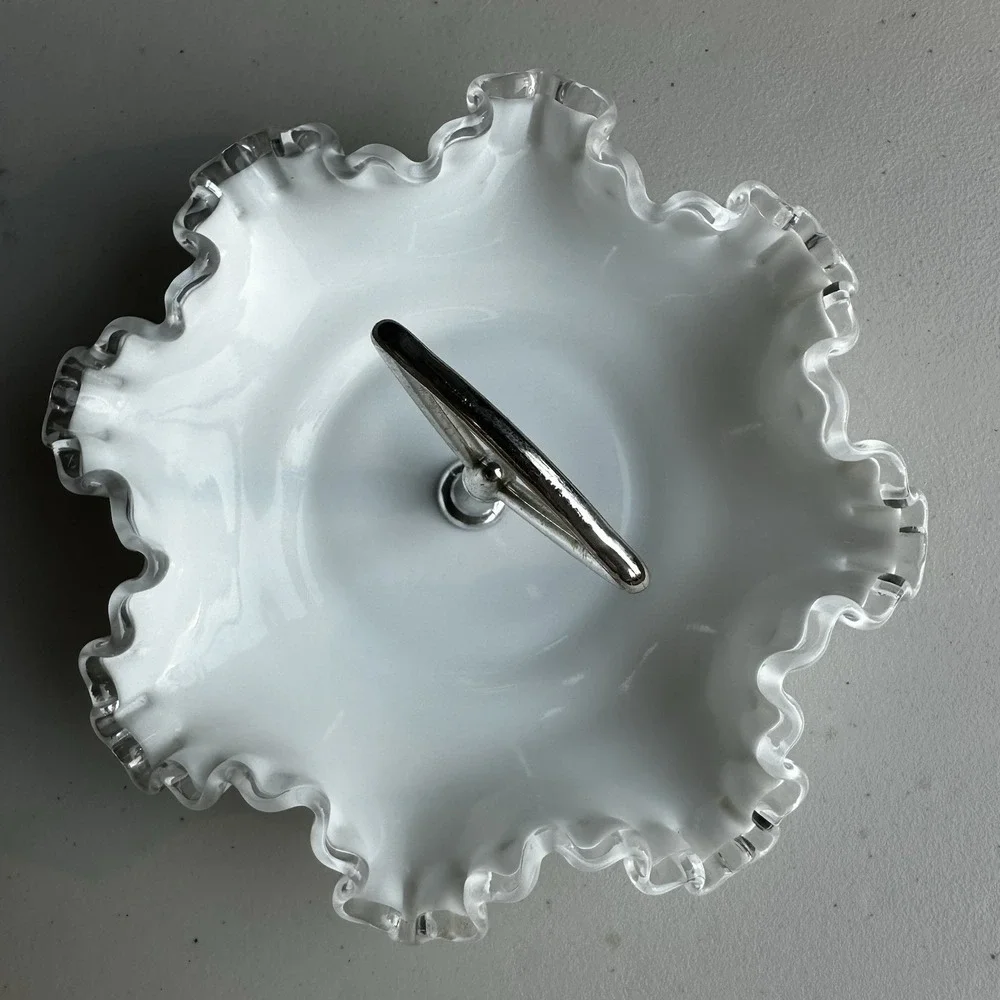 Vintage Fenton Silver Crest 8